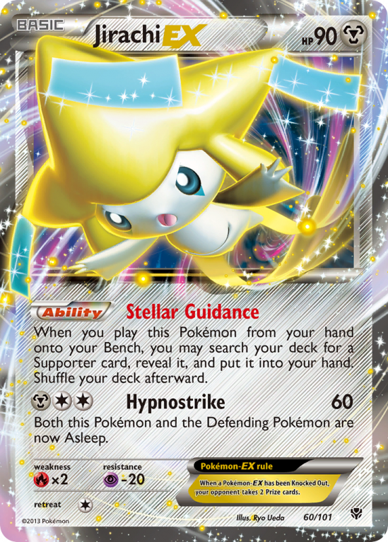 Jirachi-EX 60/101 Black & White Plasma Blast
