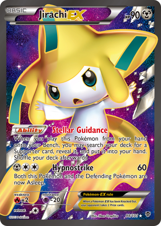 Jirachi-EX 98/101 Black & White Plasma Blast