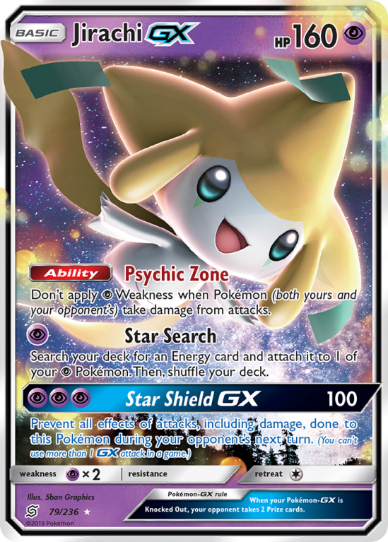 Jirachi-GX 79/236 Sun & Moon Unified Minds