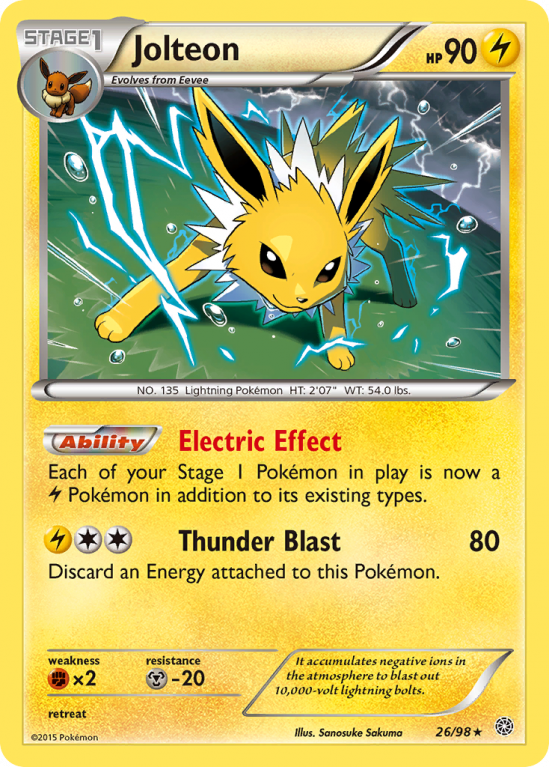 Jolteon 26/98 XY Ancient Origins