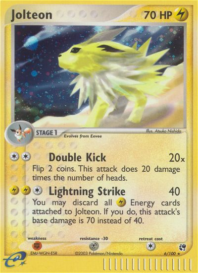 Jolteon 6/100 EX Sandstorm