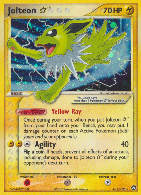 Jolteon Star 101/108 EX Power Keepers