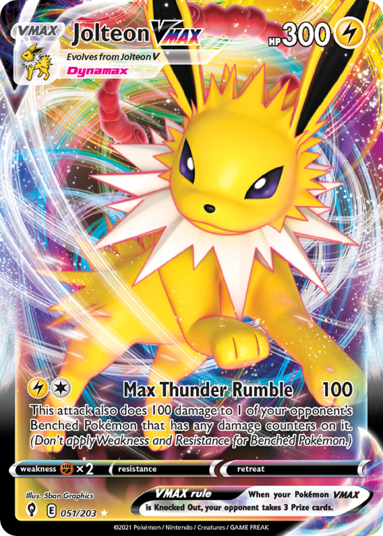 Jolteon VMAX 51/203 Sword & Shield Evolving Skies