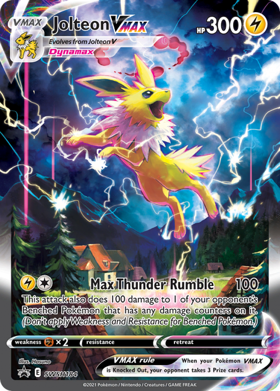 Jolteon VMAX SWSH184/103 Sword & Shield SWSH Black Star Promos