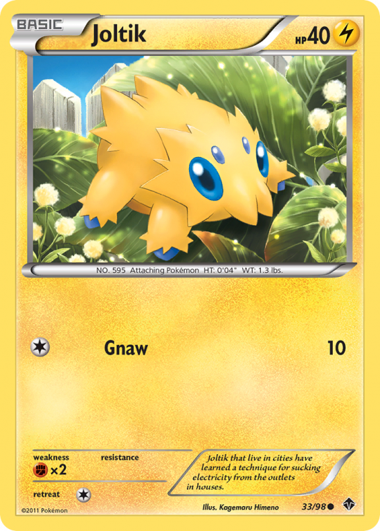 Joltik 33/98 Black & White Emerging Powers