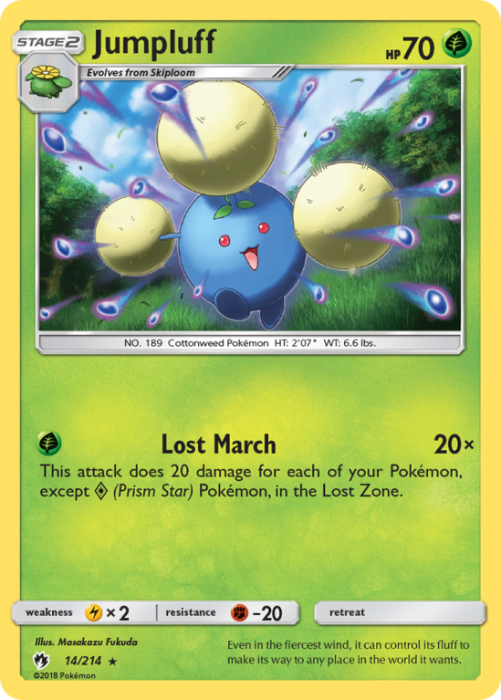Jumpluff 14/214 Sun & Moon Lost Thunder