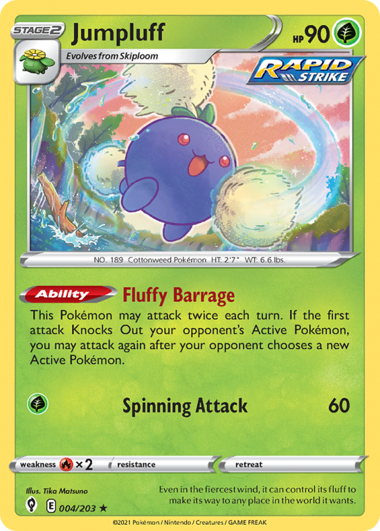 Jumpluff 4/203 Sword & Shield Evolving Skies