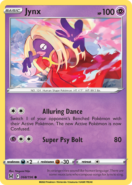 Jynx 68/196 Sword & Shield Lost Origin