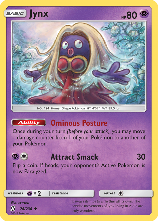 Jynx 76/236 Sun & Moon Unified Minds