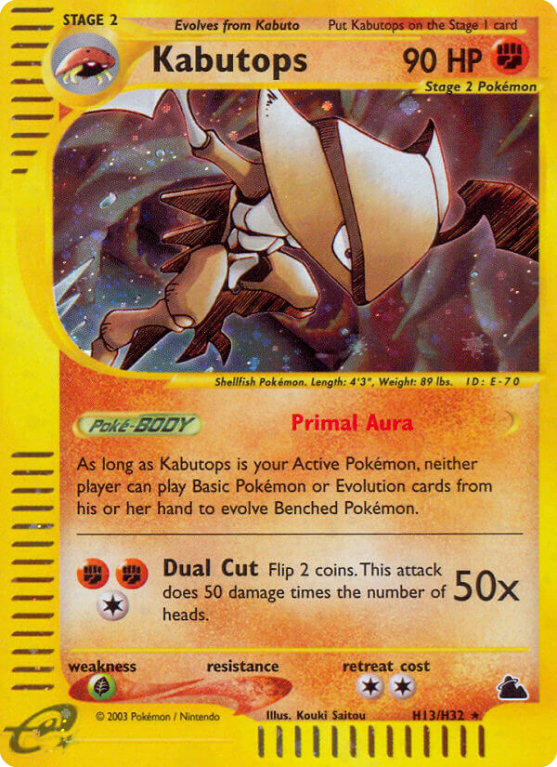 Kabutops H13/182 E-Card Skyridge