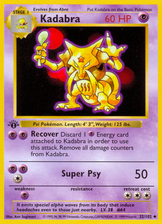 Kadabra 32/102 Base Base Set