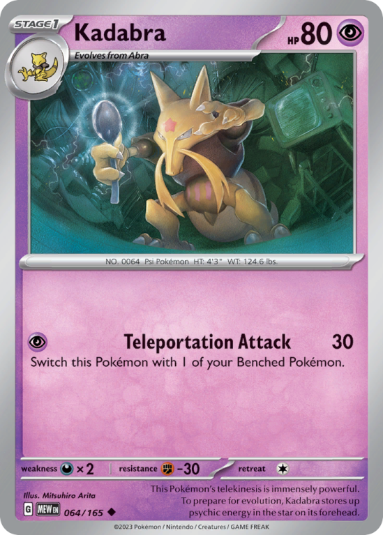 Kadabra 64/165 Scarlet & Violet 151