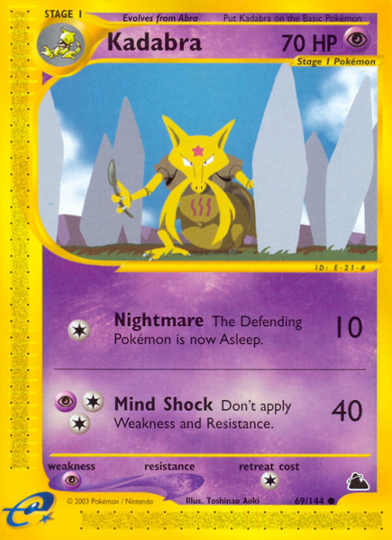 Kadabra 69/182 E-Card Skyridge
