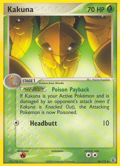 Kakuna 36/112 EX FireRed & LeafGreen