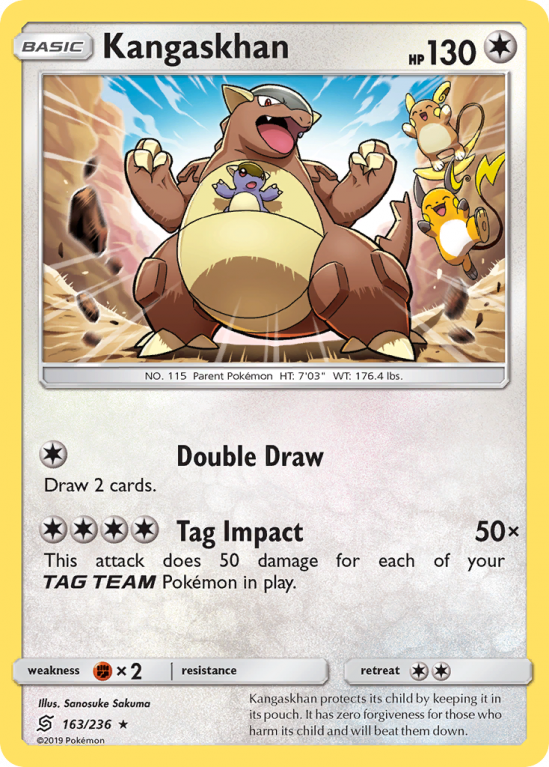 Kangaskhan 163/236 Sun & Moon Unified Minds