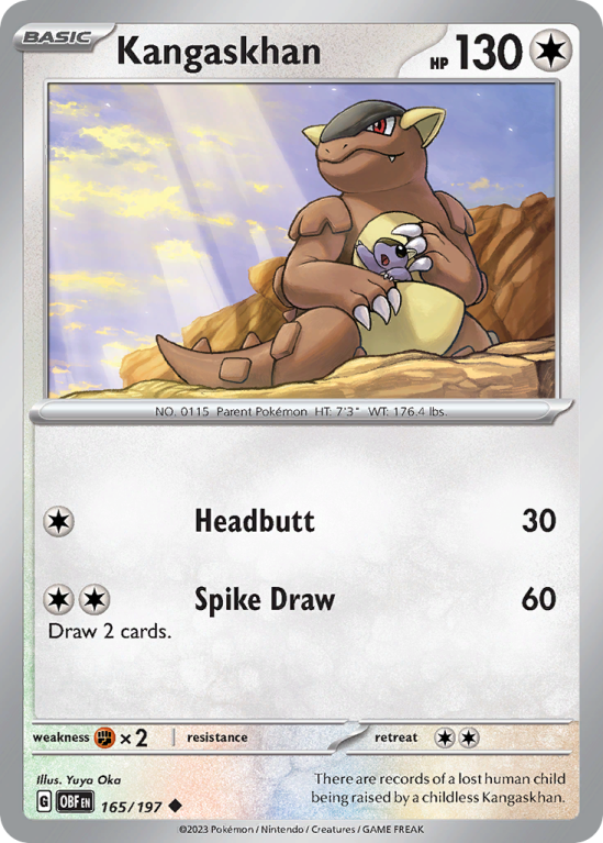 Kangaskhan 165/197 Scarlet & Violet Obsidian Flames