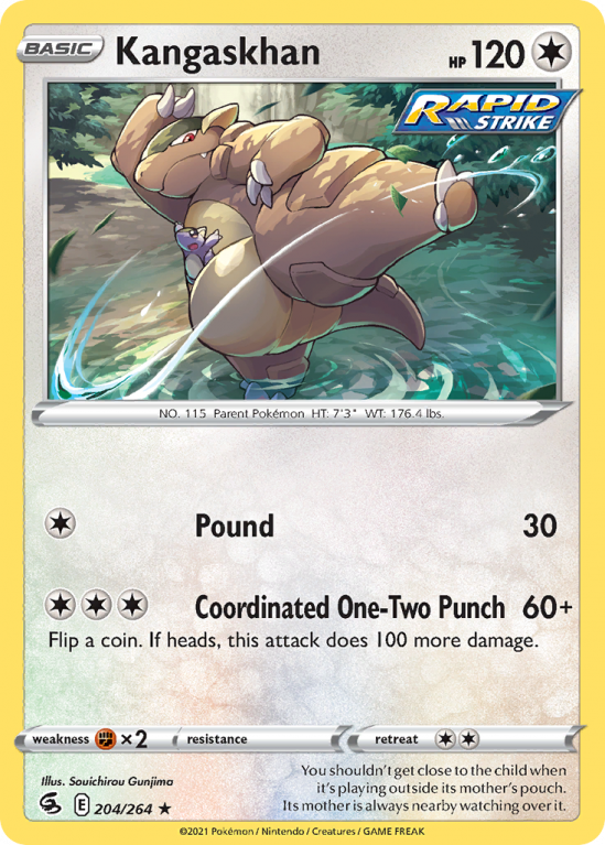 Kangaskhan 204/264 Sword & Shield Fusion Strike