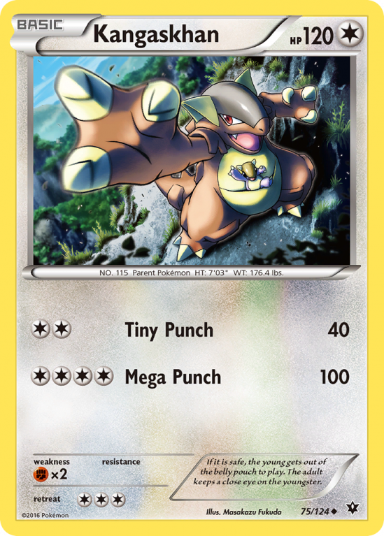 Kangaskhan 75/124 XY Fates Collide