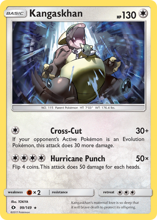 Kangaskhan 99/149 Sun & Moon Sun & Moon
