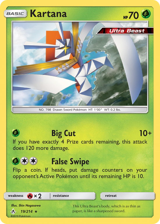 Kartana 19/214 Sun & Moon Unbroken Bonds