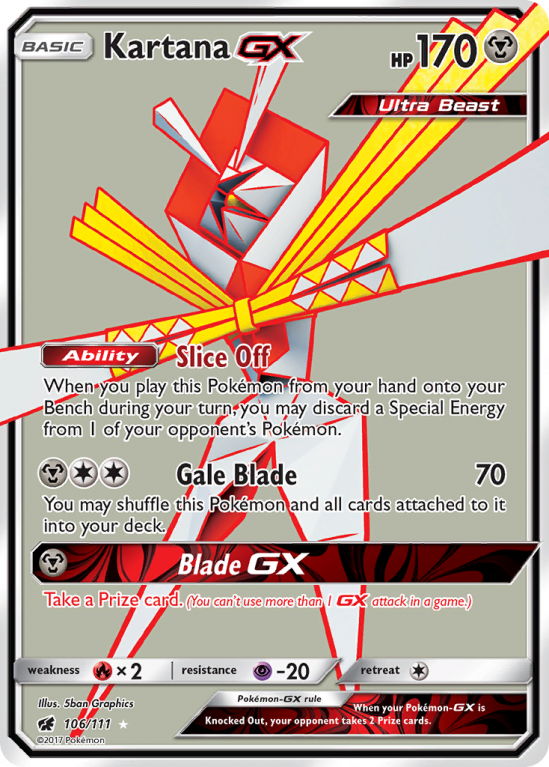 Kartana-GX 106/111 Sun & Moon Crimson Invasion