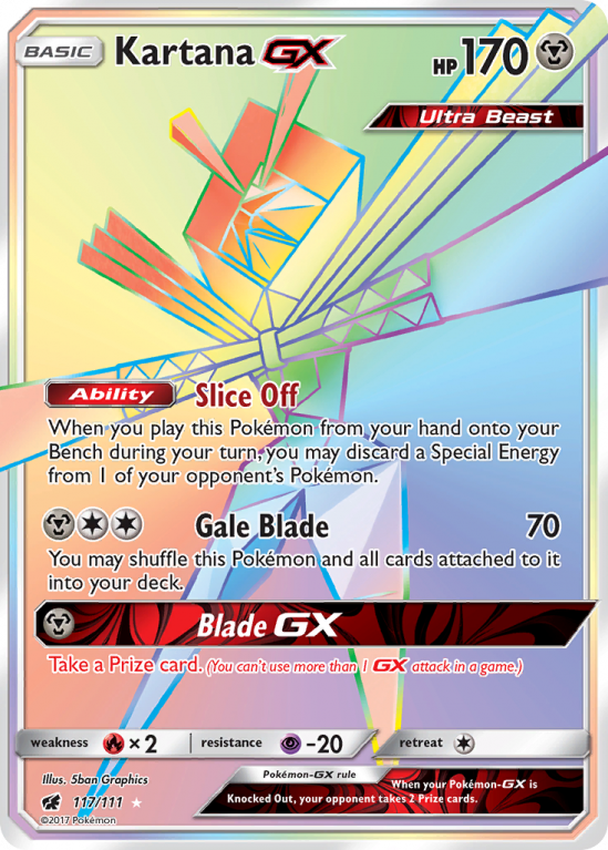 Kartana-GX 117/111 Sun & Moon Crimson Invasion
