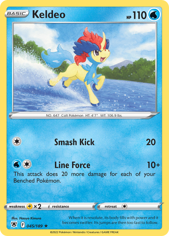 Keldeo 45/189 Sword & Shield Astral Radiance