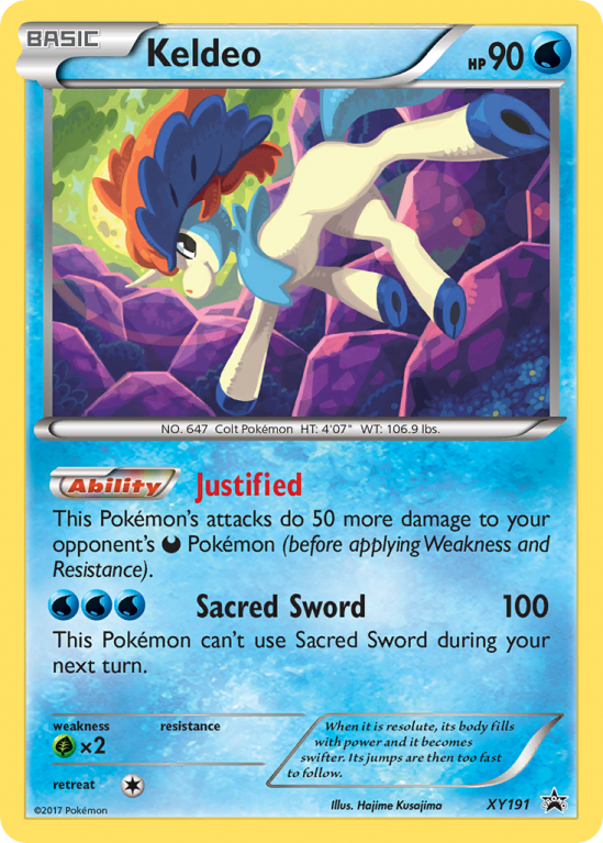 Keldeo XY191/183 XY XY Black Star Promos