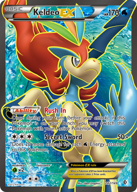 Keldeo-EX 142/149 Black & White Boundaries Crossed