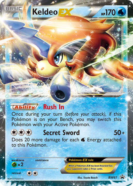 Keldeo-EX BW61/101 Black & White BW Black Star Promos