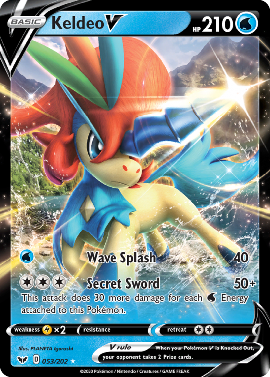 Keldeo V 53/202 Sword & Shield Sword & Shield