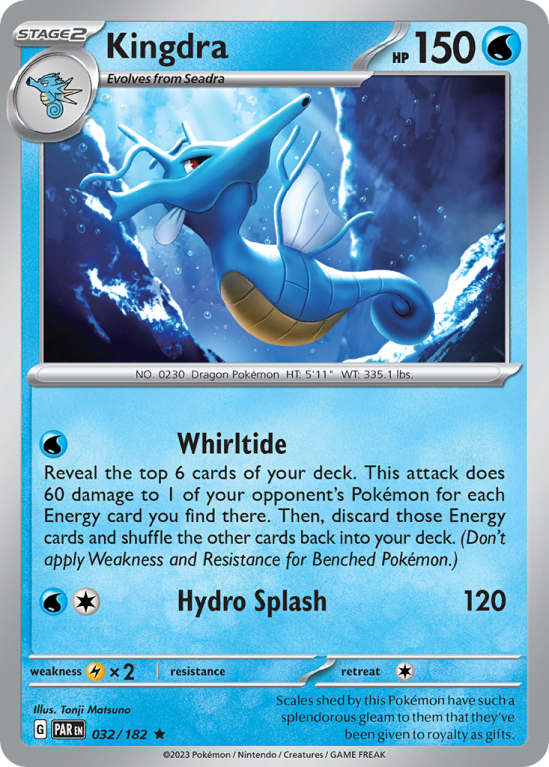 Kingdra 32/182 Scarlet & Violet Paradox Rift