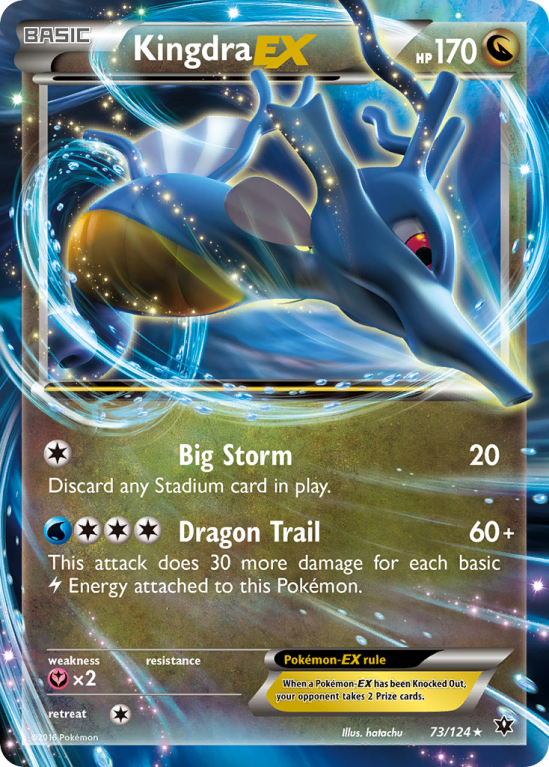 Kingdra-EX 73/124 XY Fates Collide