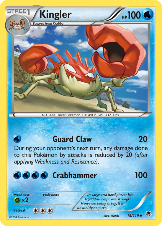 Kingler 14/119 XY Phantom Forces