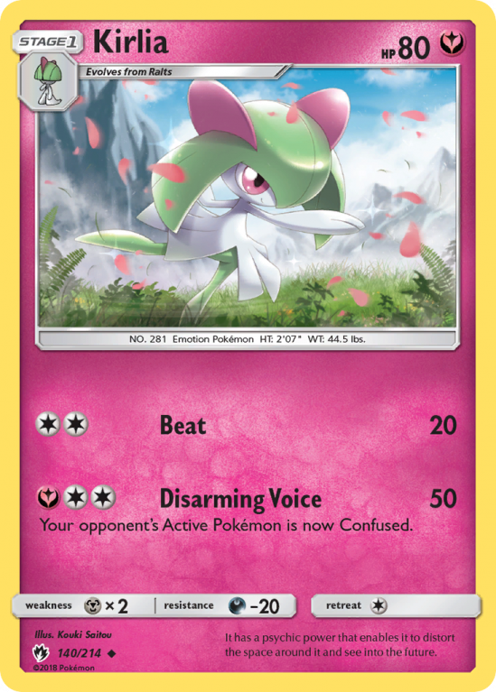 Kirlia 140/214 Sun & Moon Lost Thunder