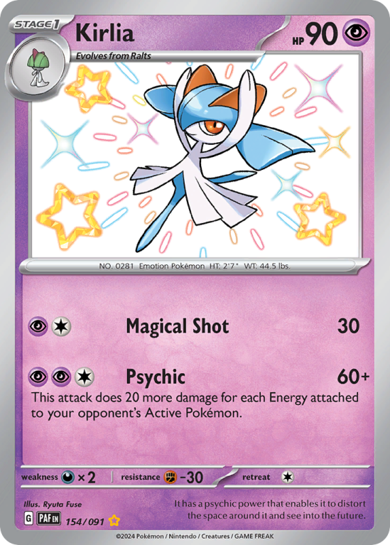 Kirlia 154/91 Scarlet & Violet Paldean Fates