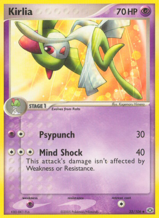 Kirlia 33/106 EX Emerald