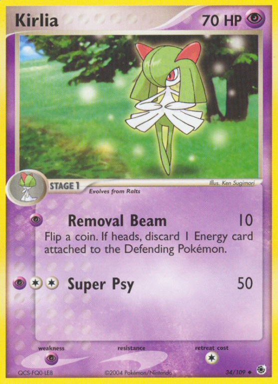 Kirlia 34/109 EX Ruby & Sapphire