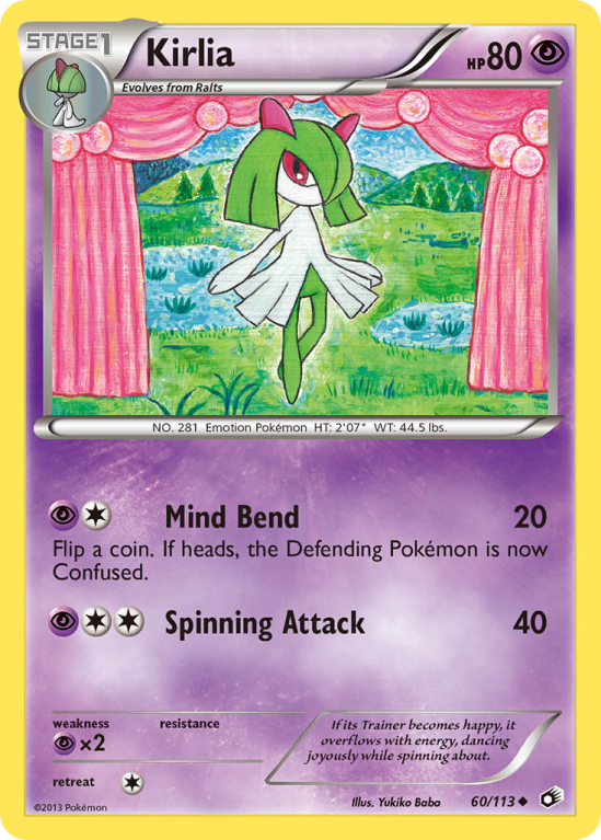 Kirlia 60/113 Black & White Legendary Treasures