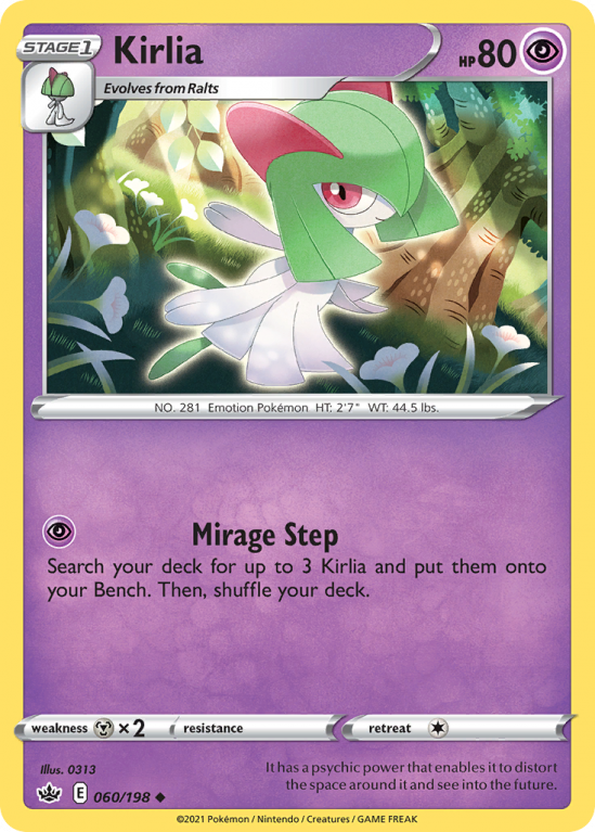 Kirlia 60/198 Sword & Shield Chilling Reign