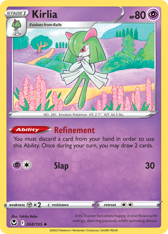 Kirlia 68/195 Sword & Shield Silver Tempest