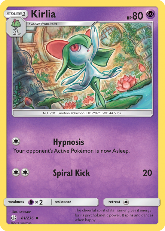 Kirlia 81/236 Sun & Moon Cosmic Eclipse