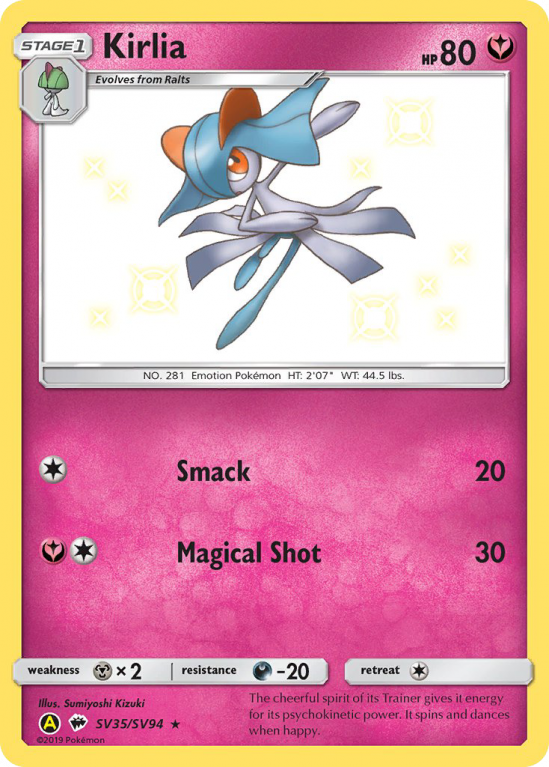Kirlia SV35/94 Sun & Moon Shiny Vault
