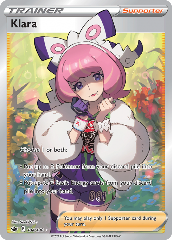 Klara 194/198 Sword & Shield Chilling Reign