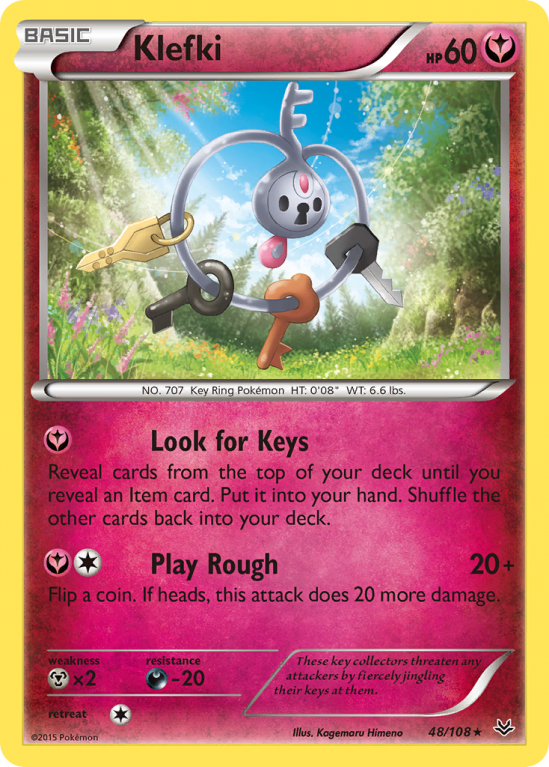 Klefki 48/108 XY Roaring Skies