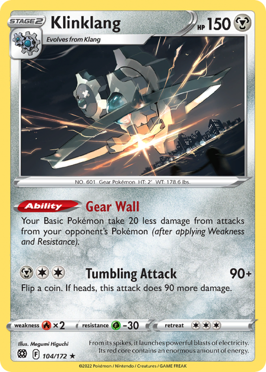 Klinklang 104/172 Sword & Shield Brilliant Stars