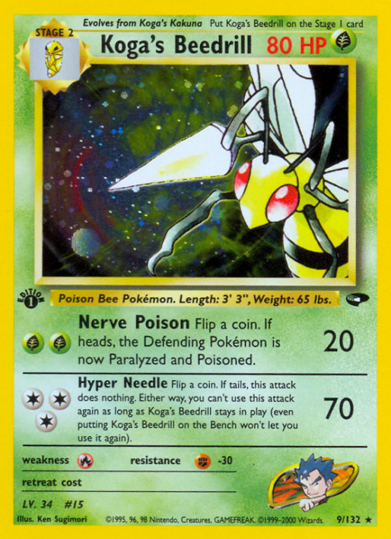 Koga's Beedrill 9/132 Gym Gym Challenge