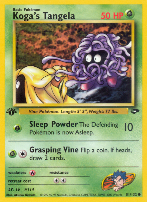 Koga's Tangela 81/132 Gym Gym Challenge