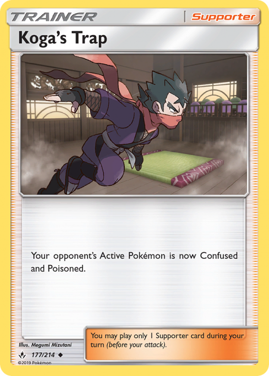 Koga's Trap 177/214 Sun & Moon Unbroken Bonds