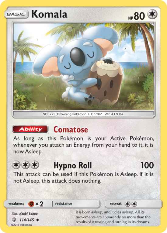 Komala 114/145 Sun & Moon Guardians Rising